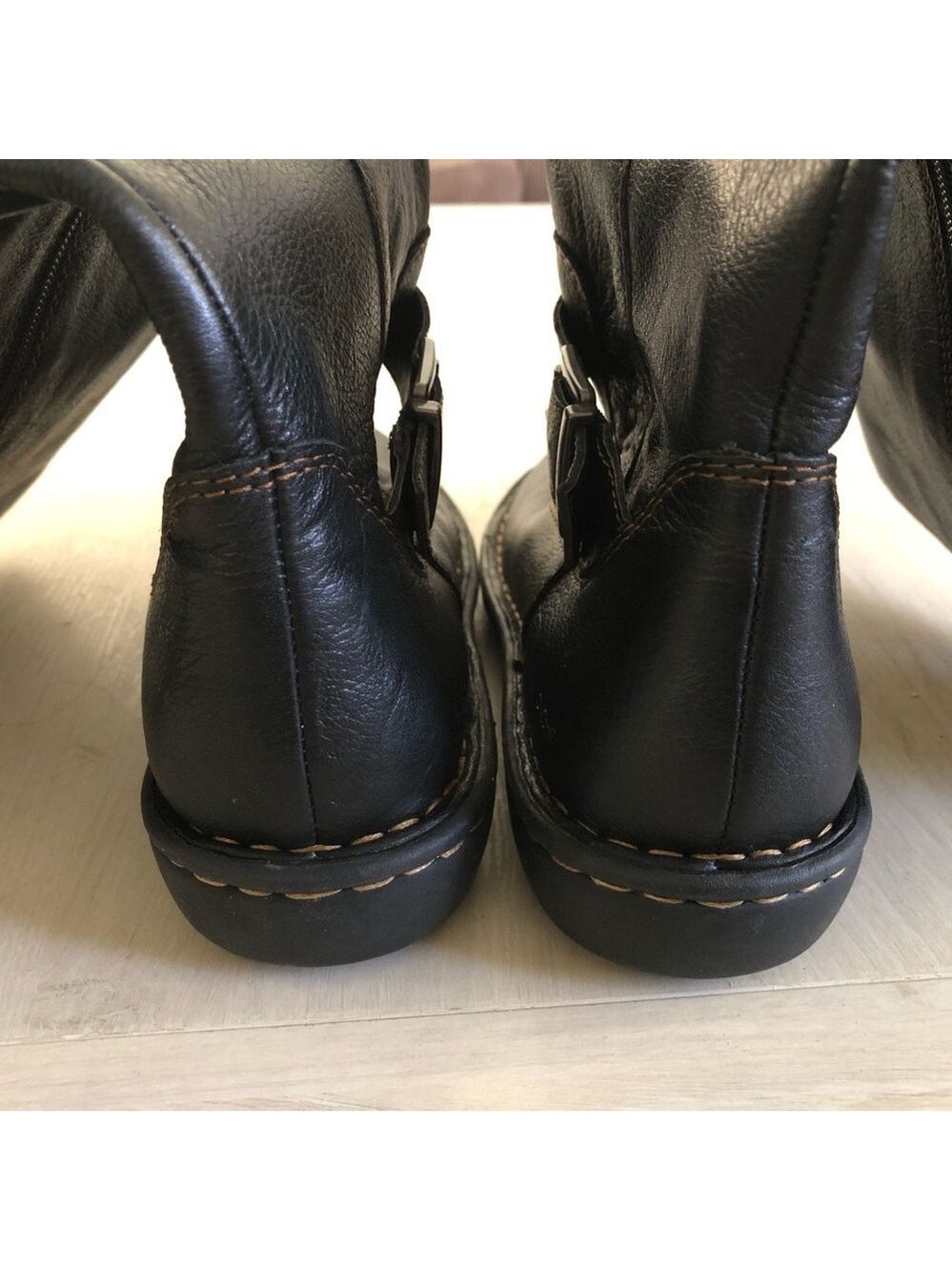 b.o.c. Boho Size 7M Oliver Leather Riding Boots Buttery Soft Pebble Grain Leathe - Picture 6 of 11